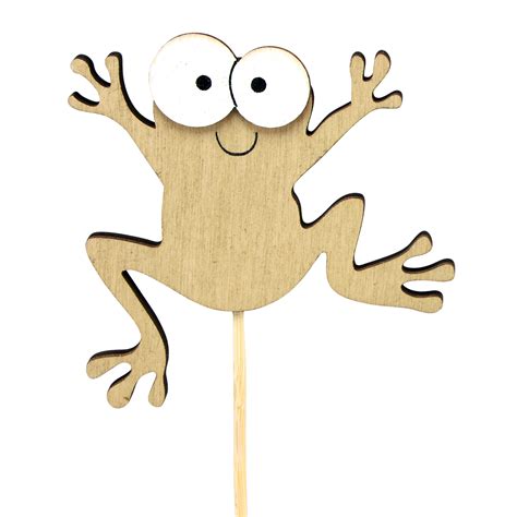 Drevená dekoratívna zátka v tvare žabieho princa