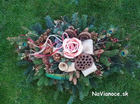 jednoduché prírodné aranžmány na Dušičky