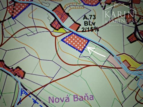 mapa zberného miesta BRO v Novej Bani