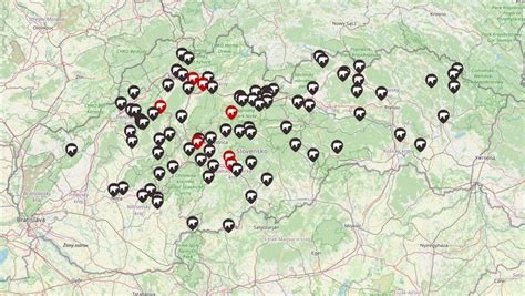Mapa wellness pobytov na Slovensku