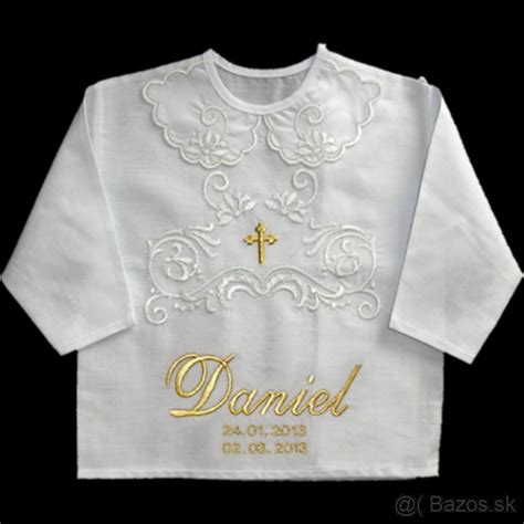 Ukážka rôznych možností personalizácie krstových košieľok