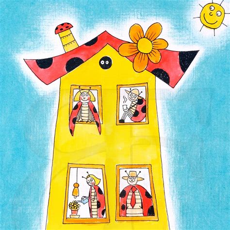 Obrázok malej háčkovanej lienky.