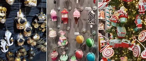 Koláž moderných škandinávskych vianočných stromčekov s minimalistickou výzdobou