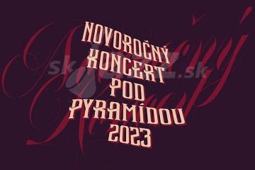 Plagát pozývajúci na Medzinárodný zborový koncert pod pyramídou