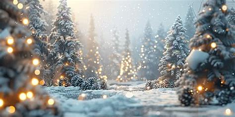 an image depicting a magical winter wonderland setting in a kindergarten yard, decorated with lights and lanterns, welcoming children and parents for a Christmas event