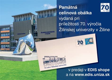 Obálka s personalizovanou známkou a prítlačou k 60. výročiu Žilinskej univerzity