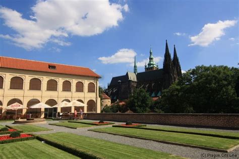 Vizualizácia Královskej záhrady Pražského hradu s prvkami záhradnej párty
