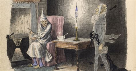 Ilustrácia postavy Scroogea z Vianočnej koledy