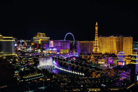 Ilustračná fotografia ikonických svetiel Las Vegas v noci