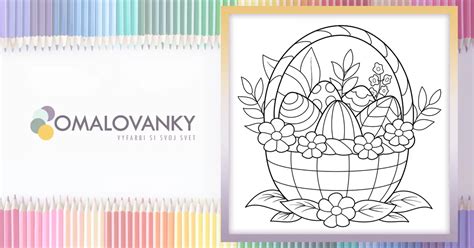 Ilustrácia hotových papierových veľkonočných košíkov s vajíčkami