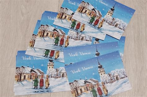 Historická vianočná pohľadnica zo začiatku 20. storočia
