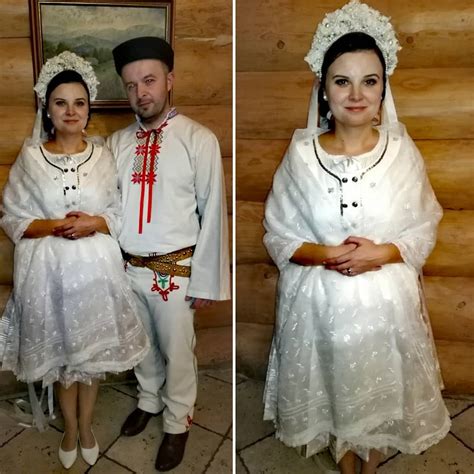 Svadobný kroj nevesty z Horehronia, s partou