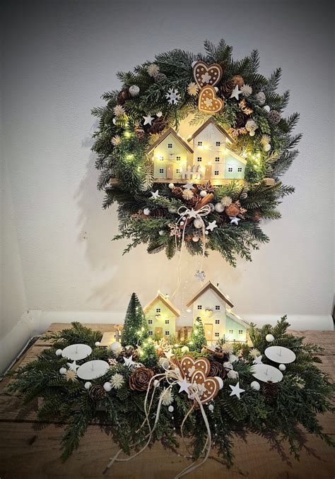 Inšpirácia pre adventný veniec na dvere