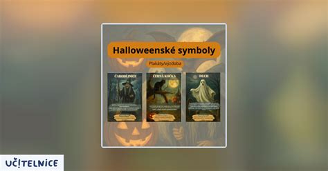 ilustrácia zobrazujúca rôzne halloweenske symboly ako tekvice, duchov a čarodejnice