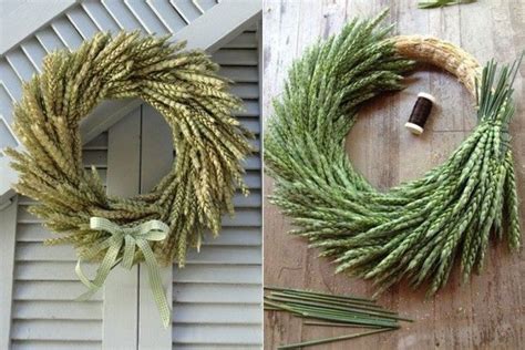 Ilustrácia dožinkového venca z obilných klasov a poľných kvetov