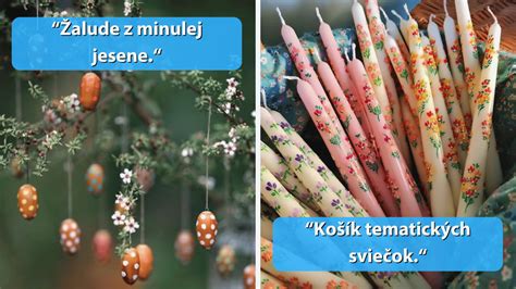 Ukážka rôznych kreatívnych dekorácií a materiálov