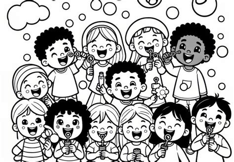 Tematické foto: Skupina detí spievajúcich na vianočnom koncerte, vianočné ozdoby a svetlá v pozadí