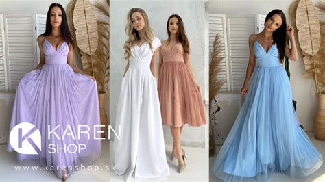 Ukážka elegantných spoločenských šiat vhodných na stužkovú.