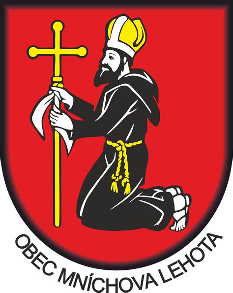 Zobrazenie erbu, zástavy a pečate obce Mníchova Lehota