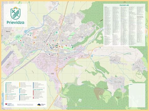 mapa prevádzok SAD Prievidza