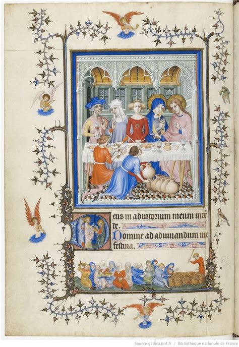 Stredoveká iluminácia zobrazujúca kláštor a mníchov