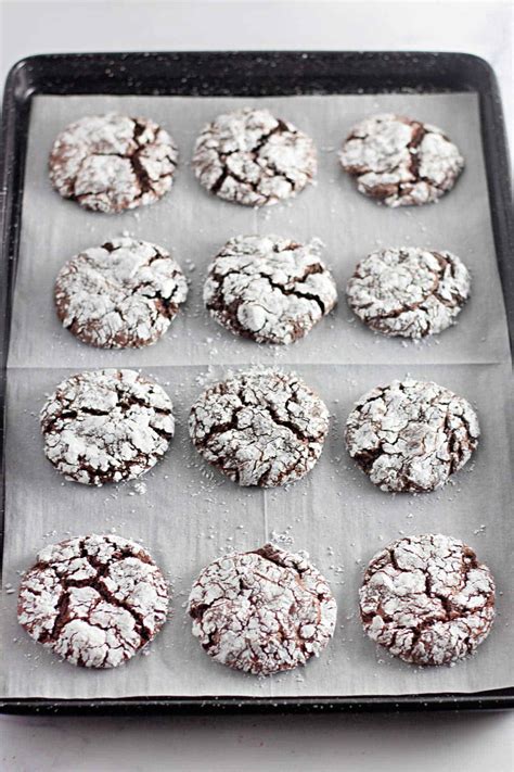 fotografia čokoládových crinkles