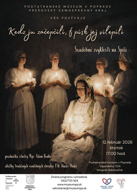 Ilustrácia tradičných svadobných funkcionárov a ich oblečenia