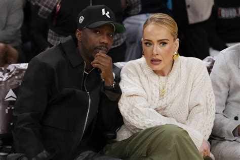 Adele a Rich Paul na basketbalovom zápase