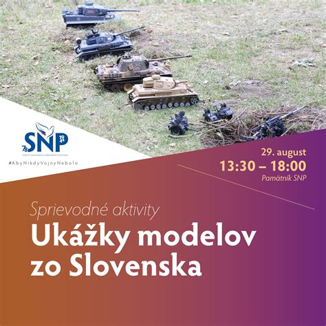 Dobový vojenský tábor počas osláv SNP