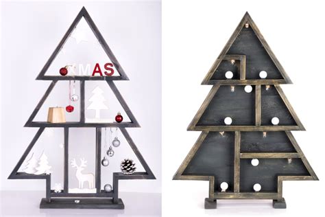 Nápad na výrobu dreveného vianočného stromčeka z dosiek