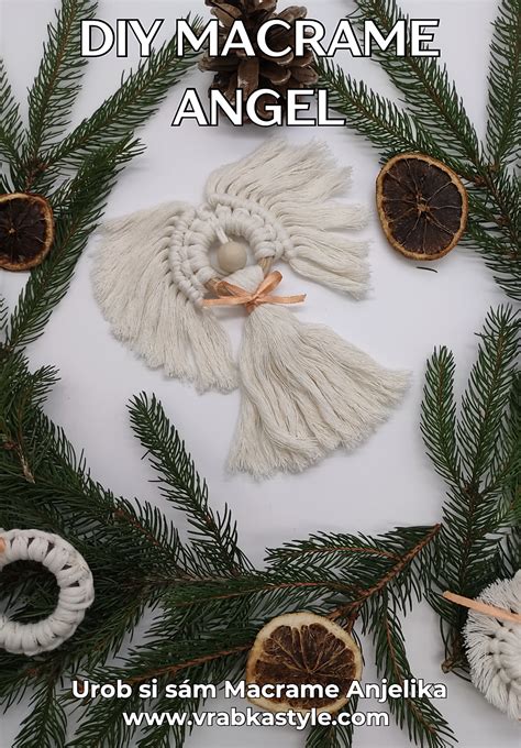 Návod na výrobu dreveného anjelika z macrame priadze