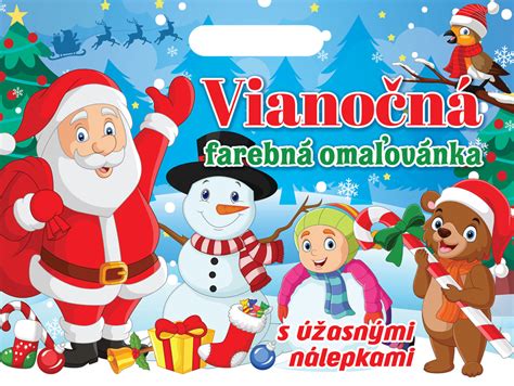 Vianočná farebná stránka s detskou maľovankou, tematické foto