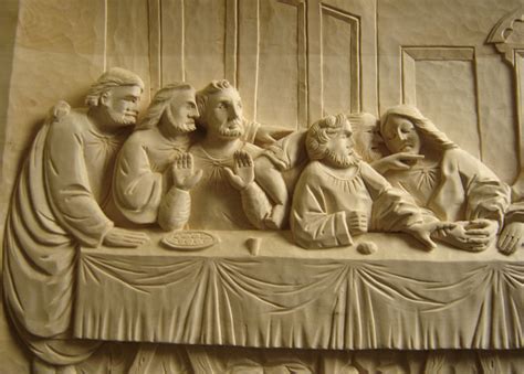 Ilustrácia zobrazujúca biblický motív Pánovej večere s apoštolmi.