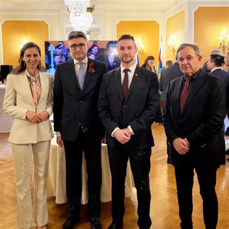 Fotografia ambasády Chorvátskej republiky počas slávnostnej recepcie