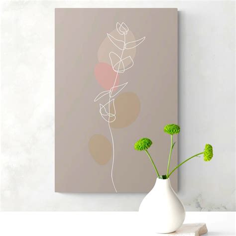 Minimalistický obraz soba na bielej stene