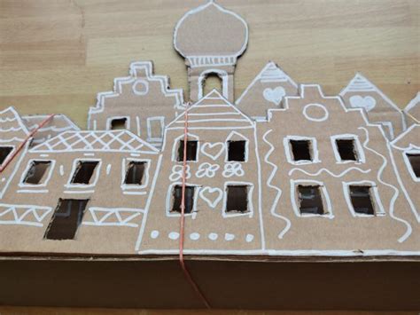 3D dekorácia vianočného soba z kartónu