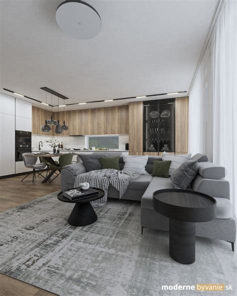 Moderné pozadie s LED osvetlením v šalviovo zelenej a bielej farbe