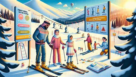 inštruktor učí deti lyžovať na svahu