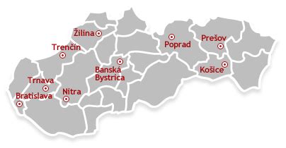 Mapa Slovenska s vyobrazením typických vianočných jedál pre jednotlivé regióny