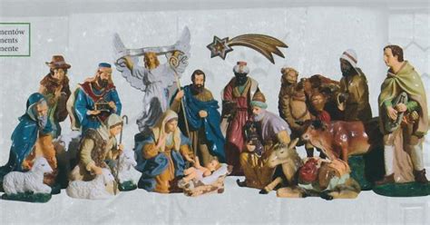 Ilustrácia základných postáv a prvkov betlehemu