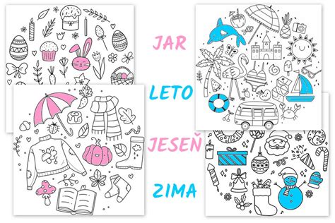 Koláž svadobných outfitov pre hostí podľa ročných období