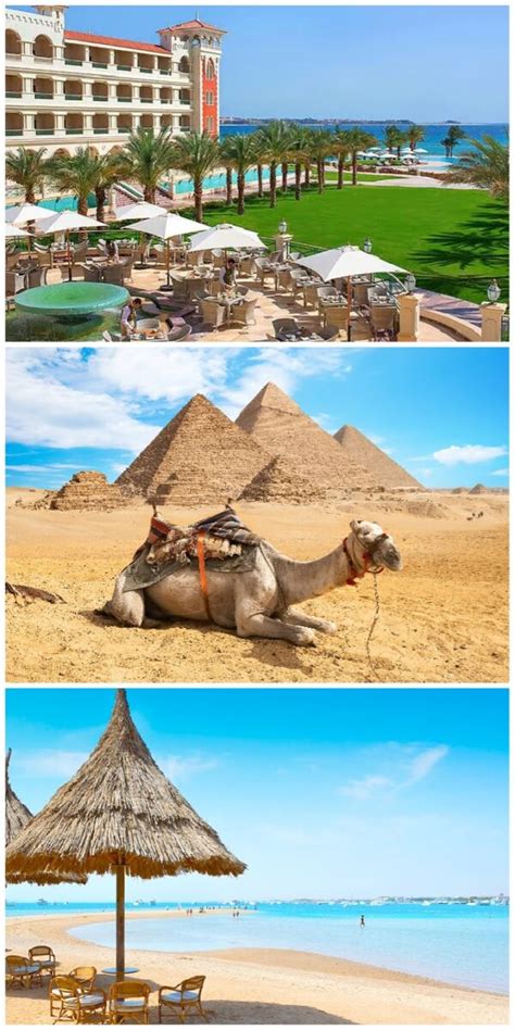 Mapa Egypta s vyznačenými turistickými destináciami ako Hurghada a Marsa Alam