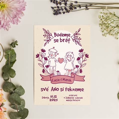 Ilustrácia detského pozdravu s kreslenými postavičkami a srdiečkami