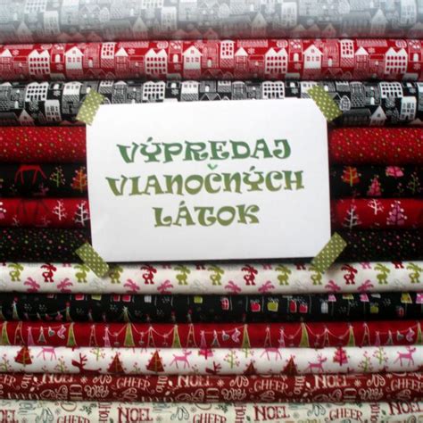 ilustrácia vianočných bavlnených látok s rôznymi vzormi
