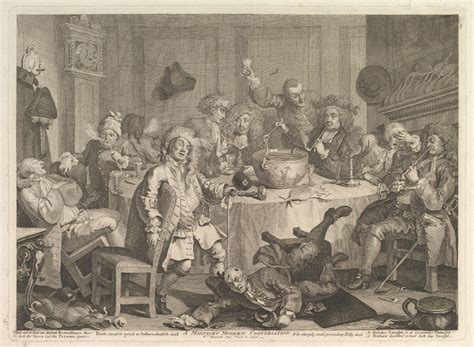Historická ilustrácia námorníkov popíjajúcich punč v 17. storočí