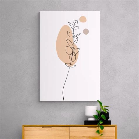 Minimalistický obraz soba na bielom podklade