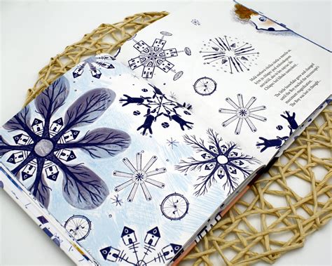 ilustrácia snehovej vločky a kvetov