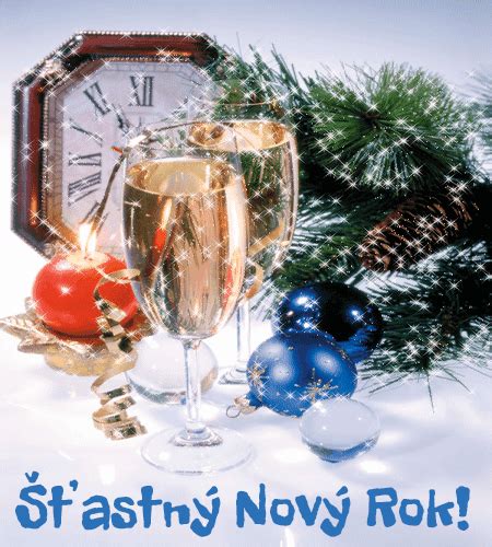kolekcia vtipných animovaných GIFov pre šťastný nový rok