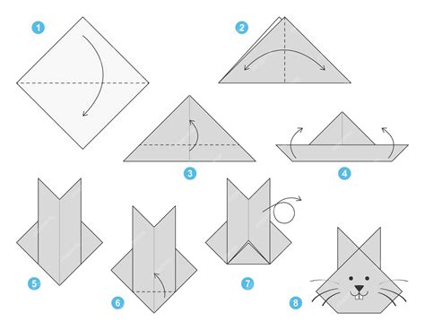 Detailný postup skladania origami vianočného stromčeka