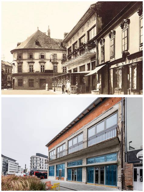 historická fotografia budovy Čierneho orla